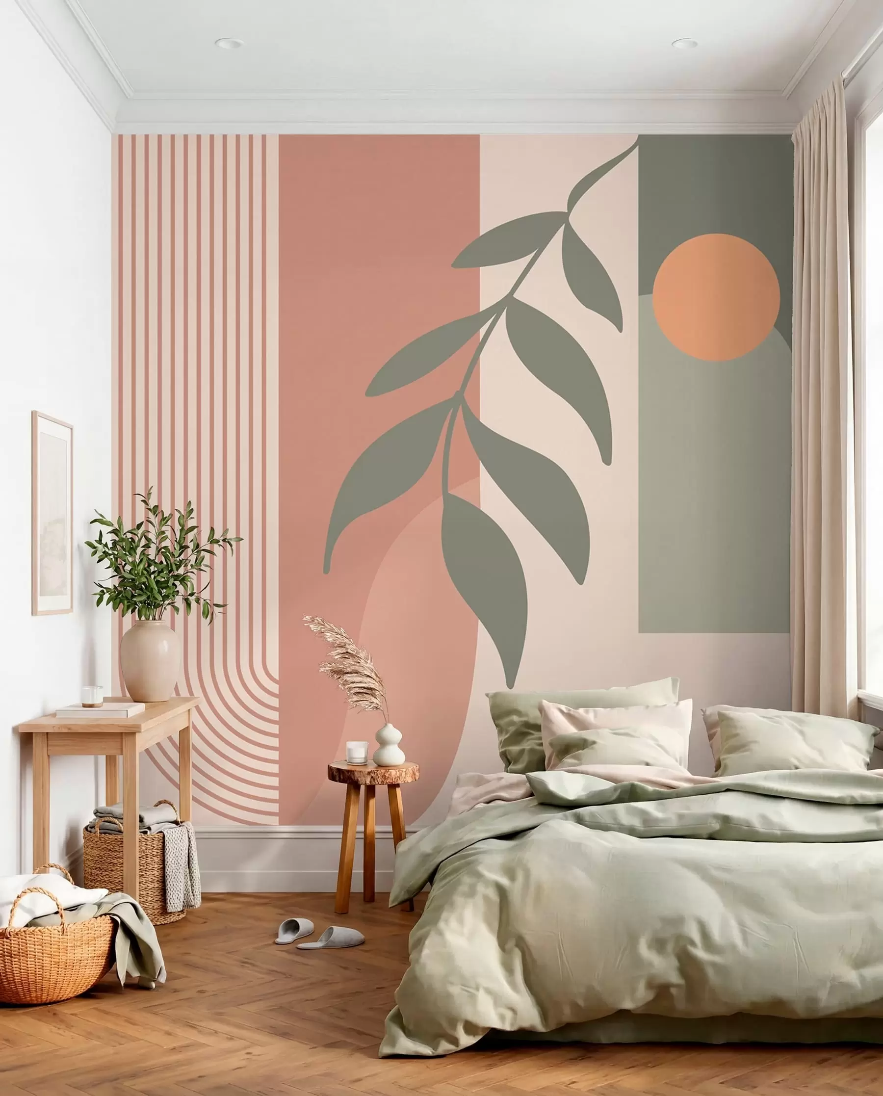 murales de pared Arcos y ramas con hojas u94153