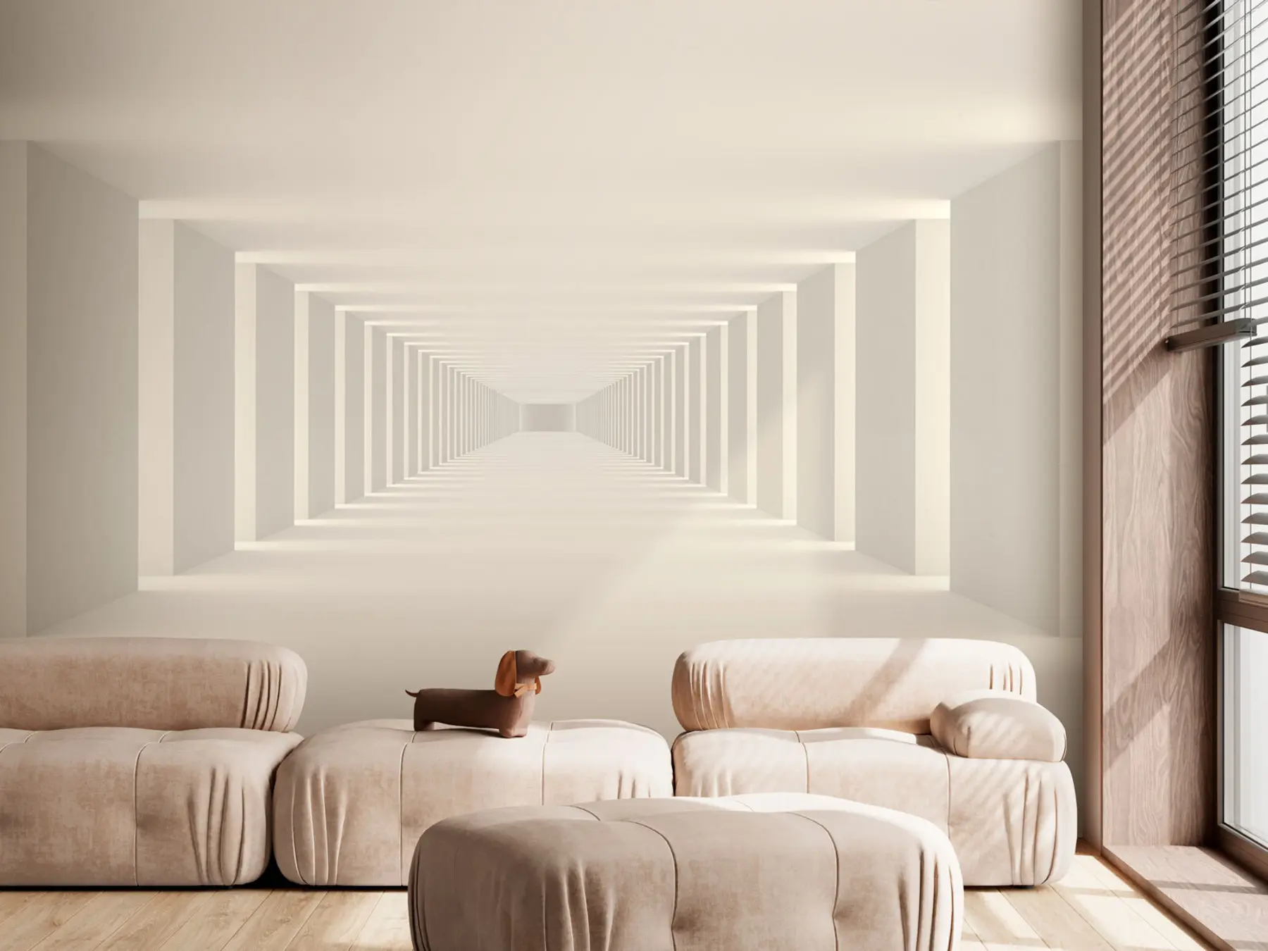 murales de pared Pasaje marfil u95066