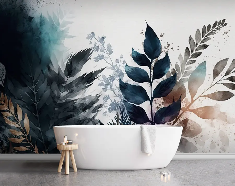 Murales de pared Hojas de acuarela u75436 murales de pared Hojas de acuarela u75436