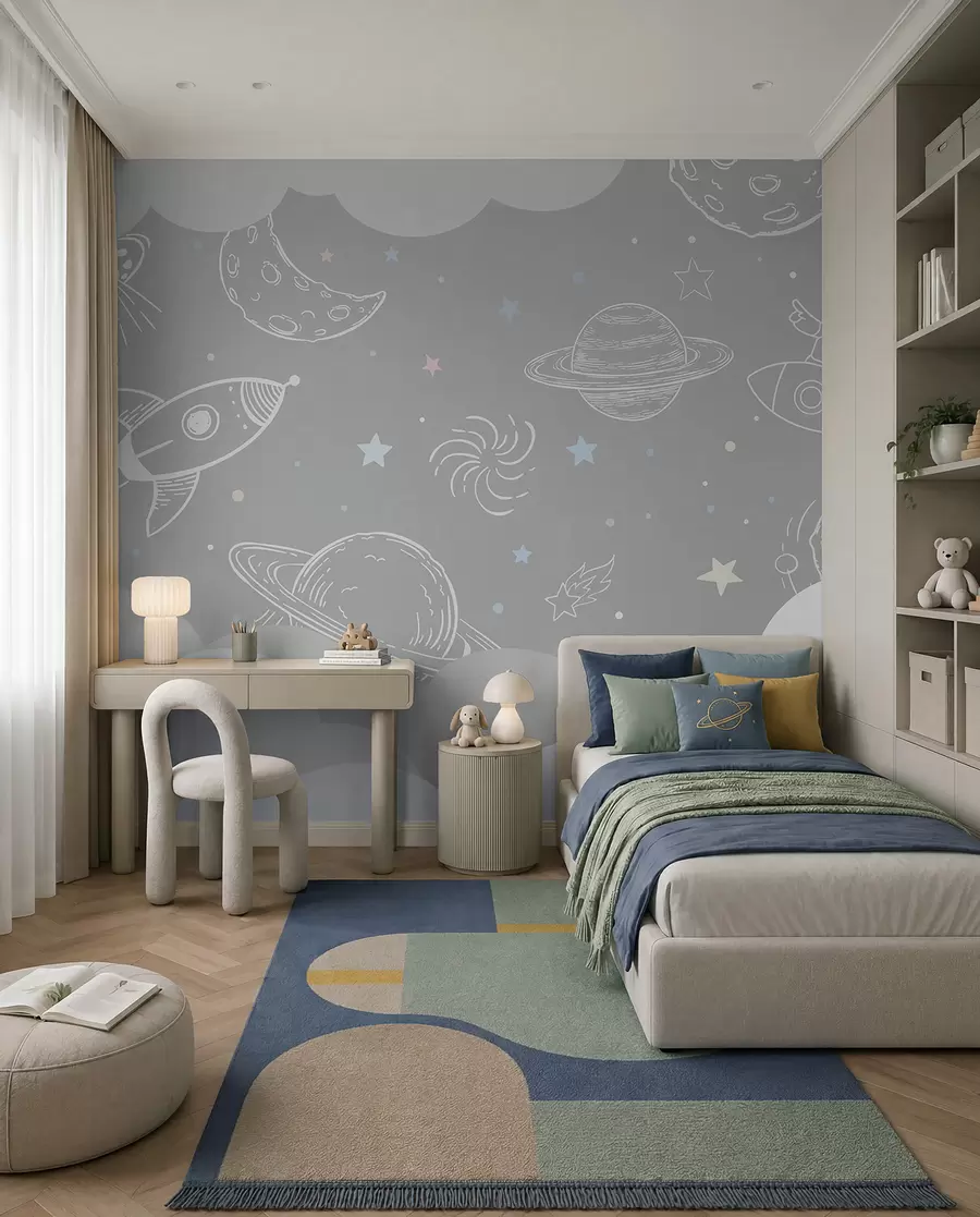 murales de pared Garabatos espaciales u94636
