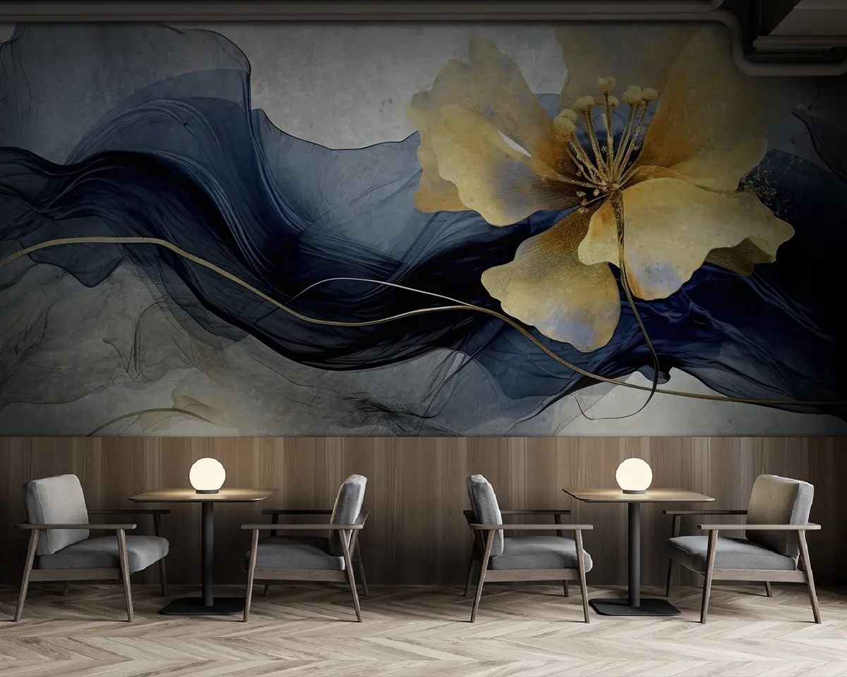 murales de pared flor de acuarela u95659