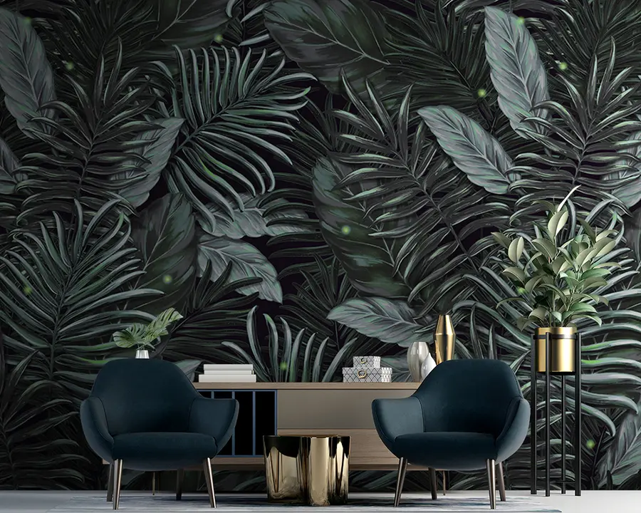 murales de pared Hojas u95936