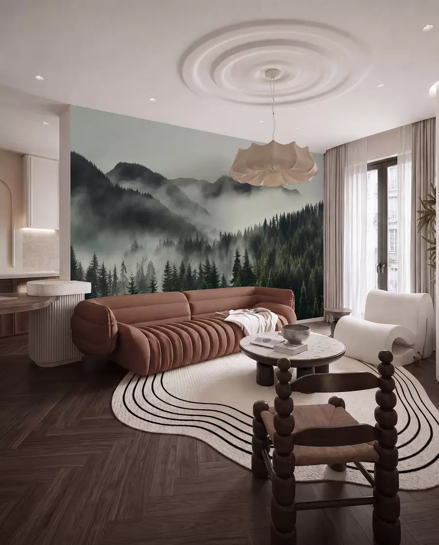 murales de pared Montañas en silencio u96027