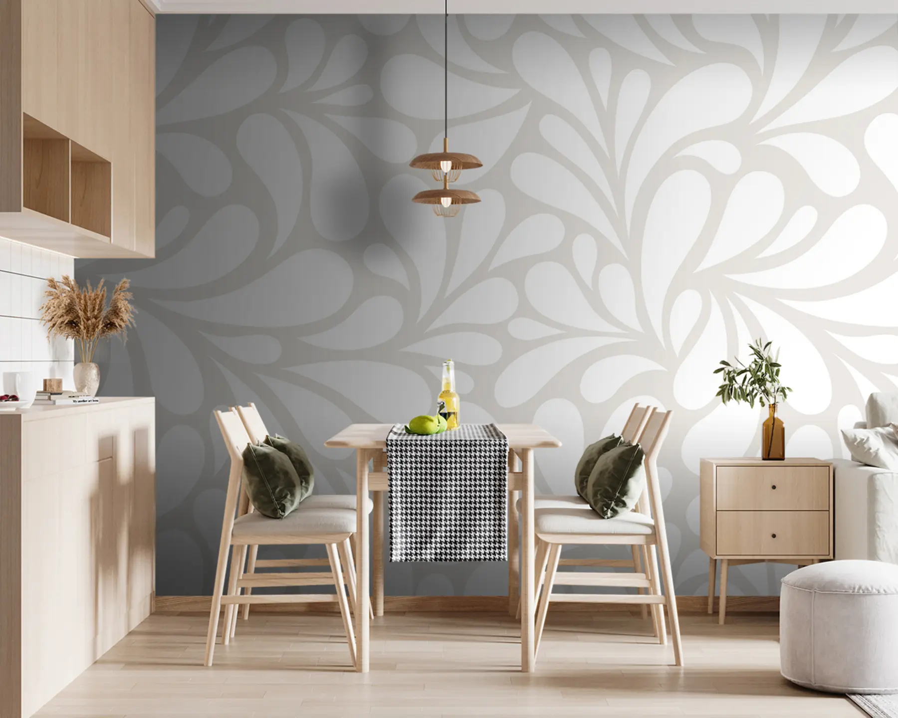 murales de pared Gotas blancas u96278