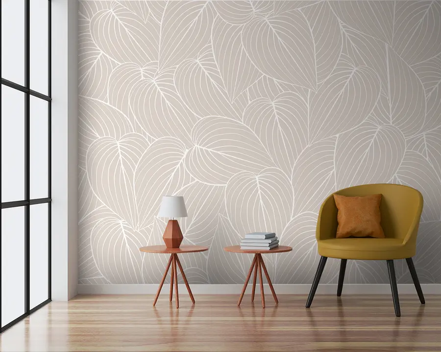 murales de pared Hojas florales pastel u96282