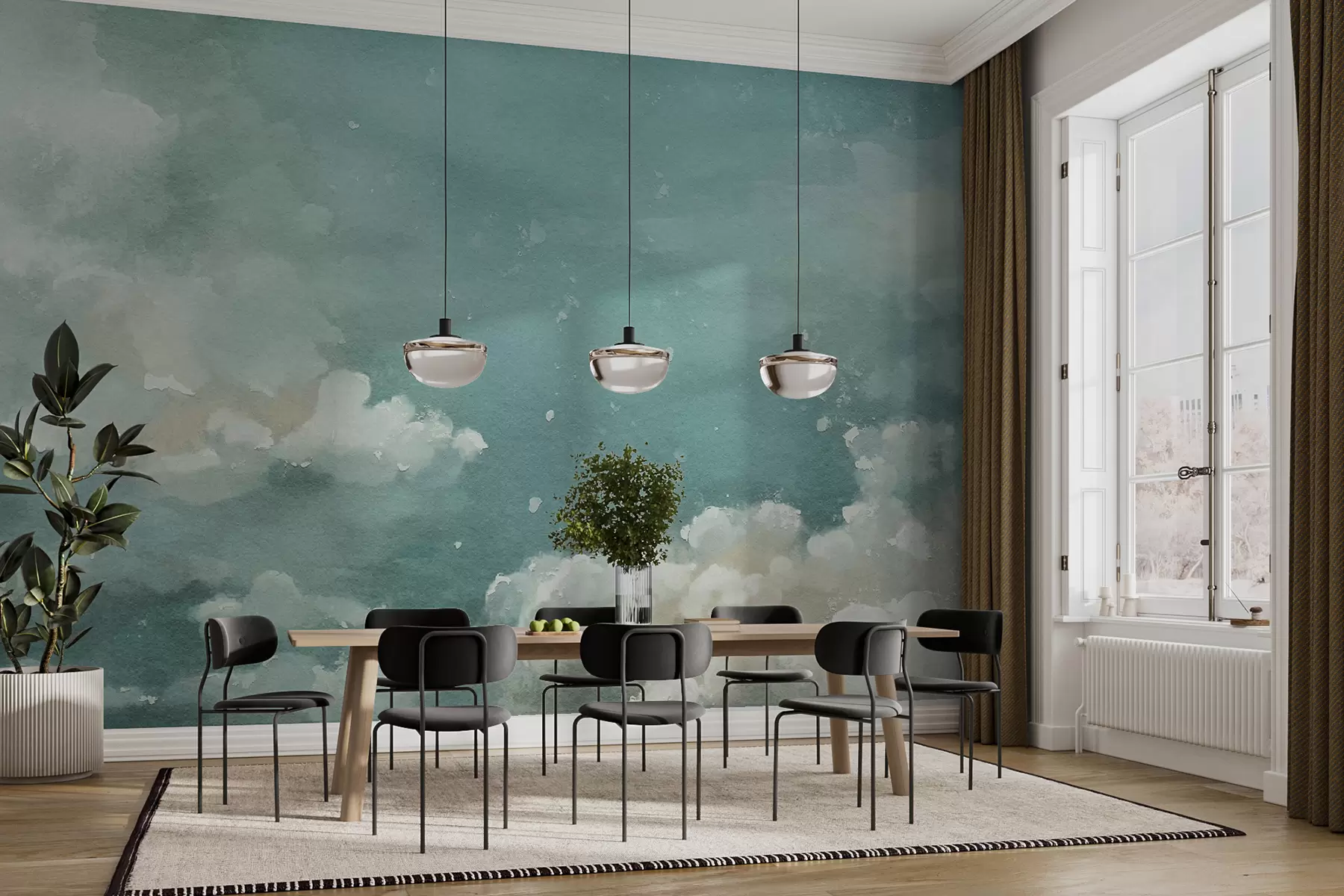 murales de pared Cielo y nubes en aceite u96323