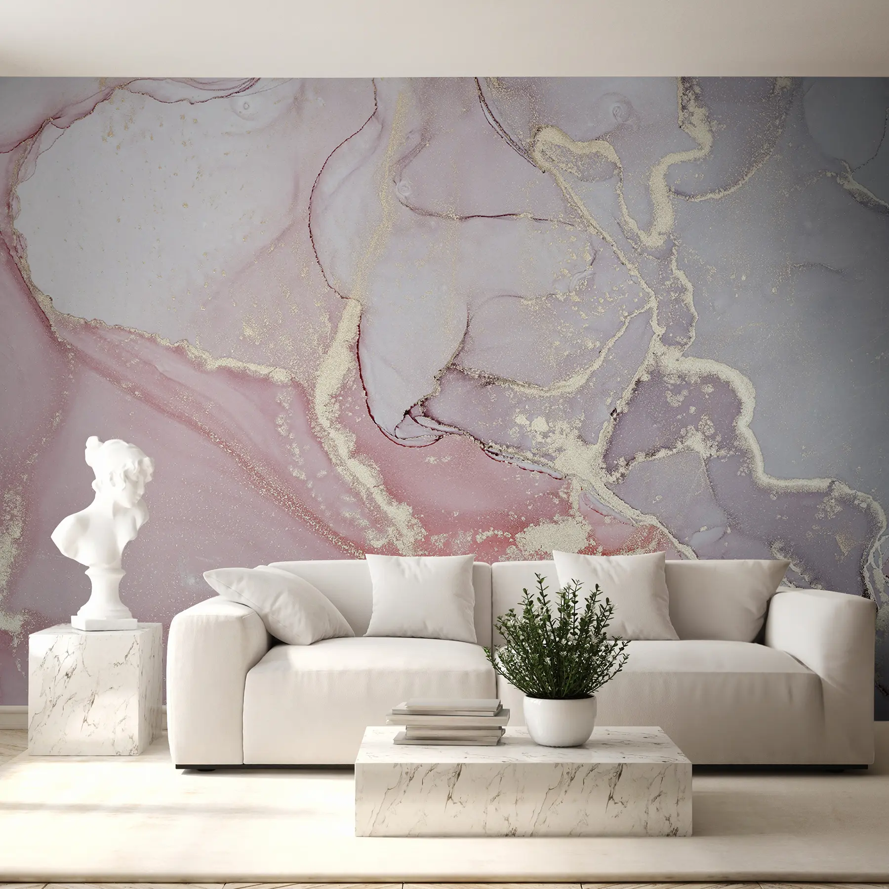 murales de pared Mármol rosa u13857