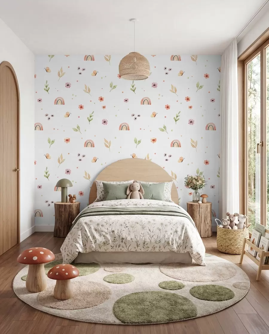 murales de pared Dibujo de acuarela infantil u96608