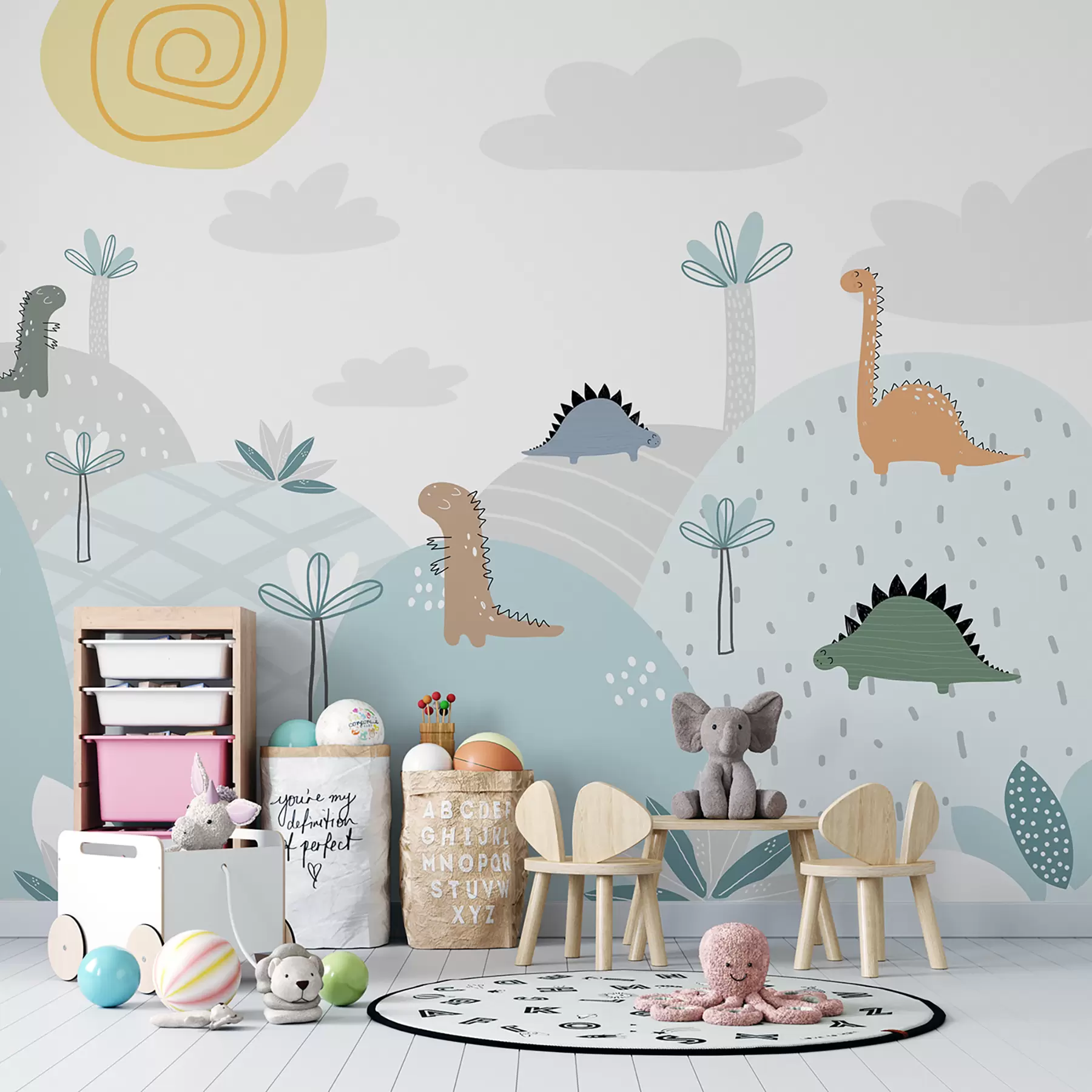 murales de pared mundo de los dinosaurios u96460