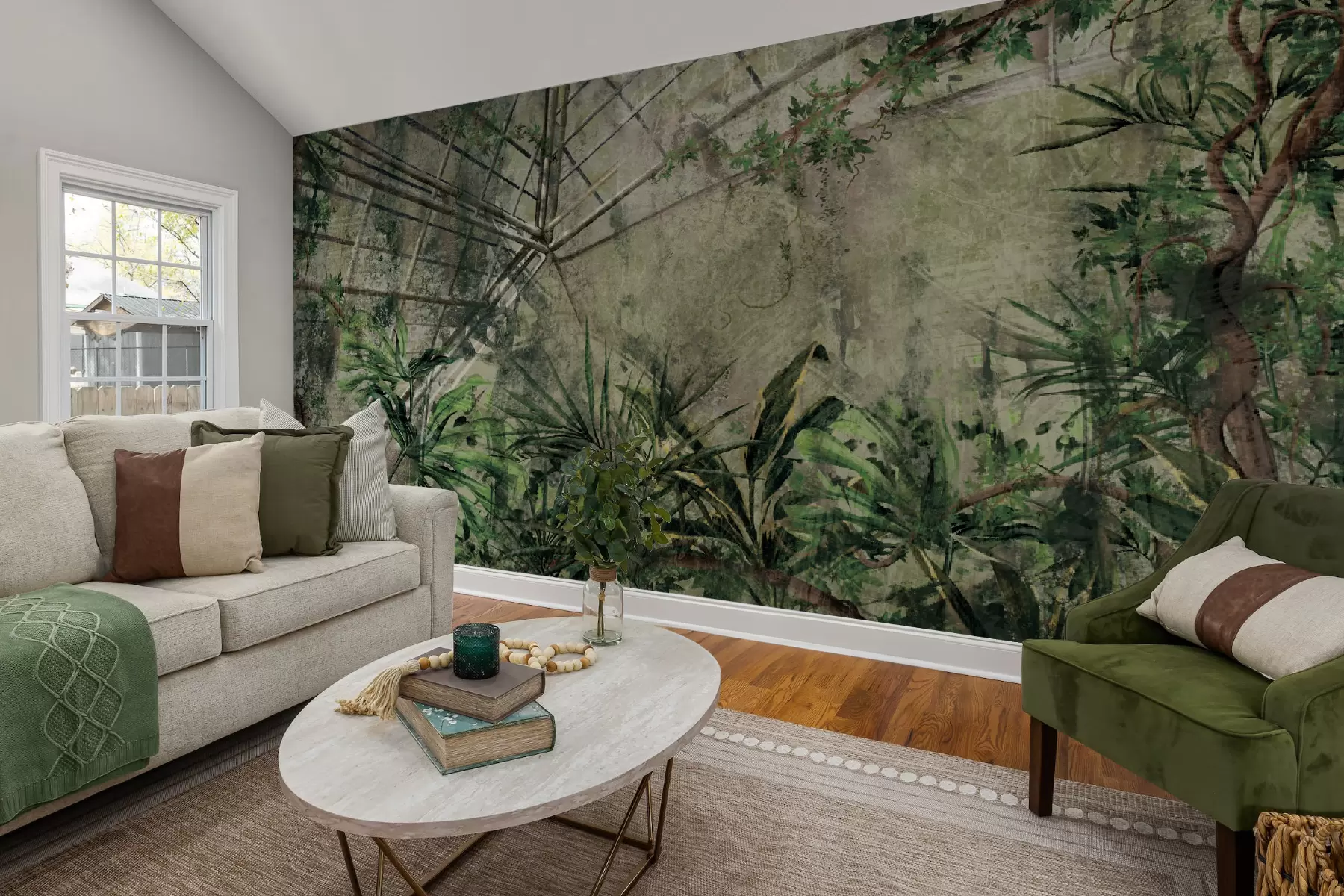 murales de pared Matorrales, plantas y árboles de la selva tropical u96932