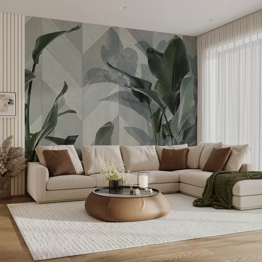 murales de pared plantas 3D u95367