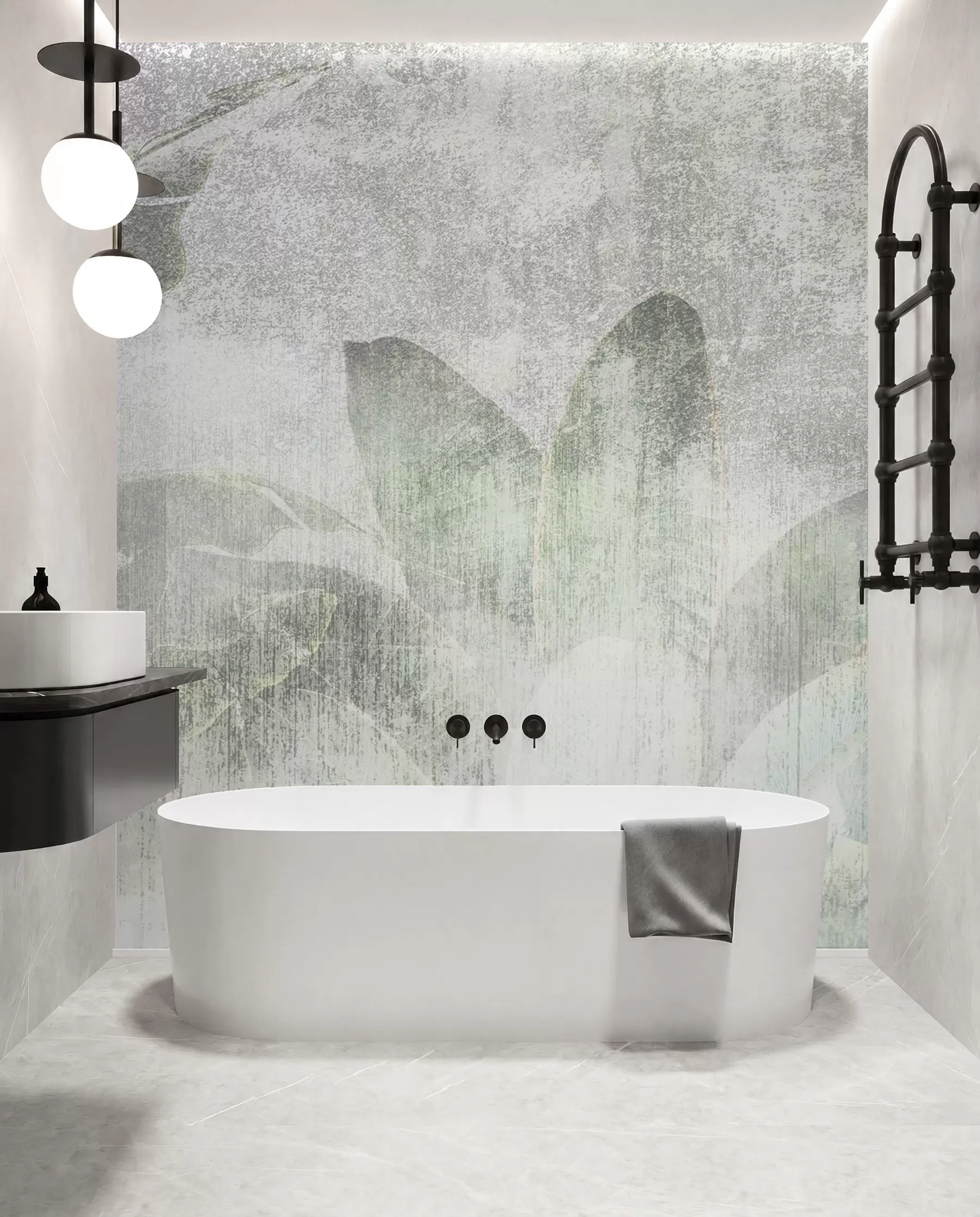murales de pared Estilo loft de palmeras tropicales u97030