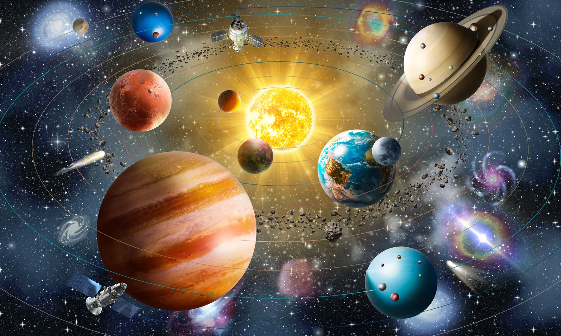 murales de pared Espacio encantador, sistema solar. u97222