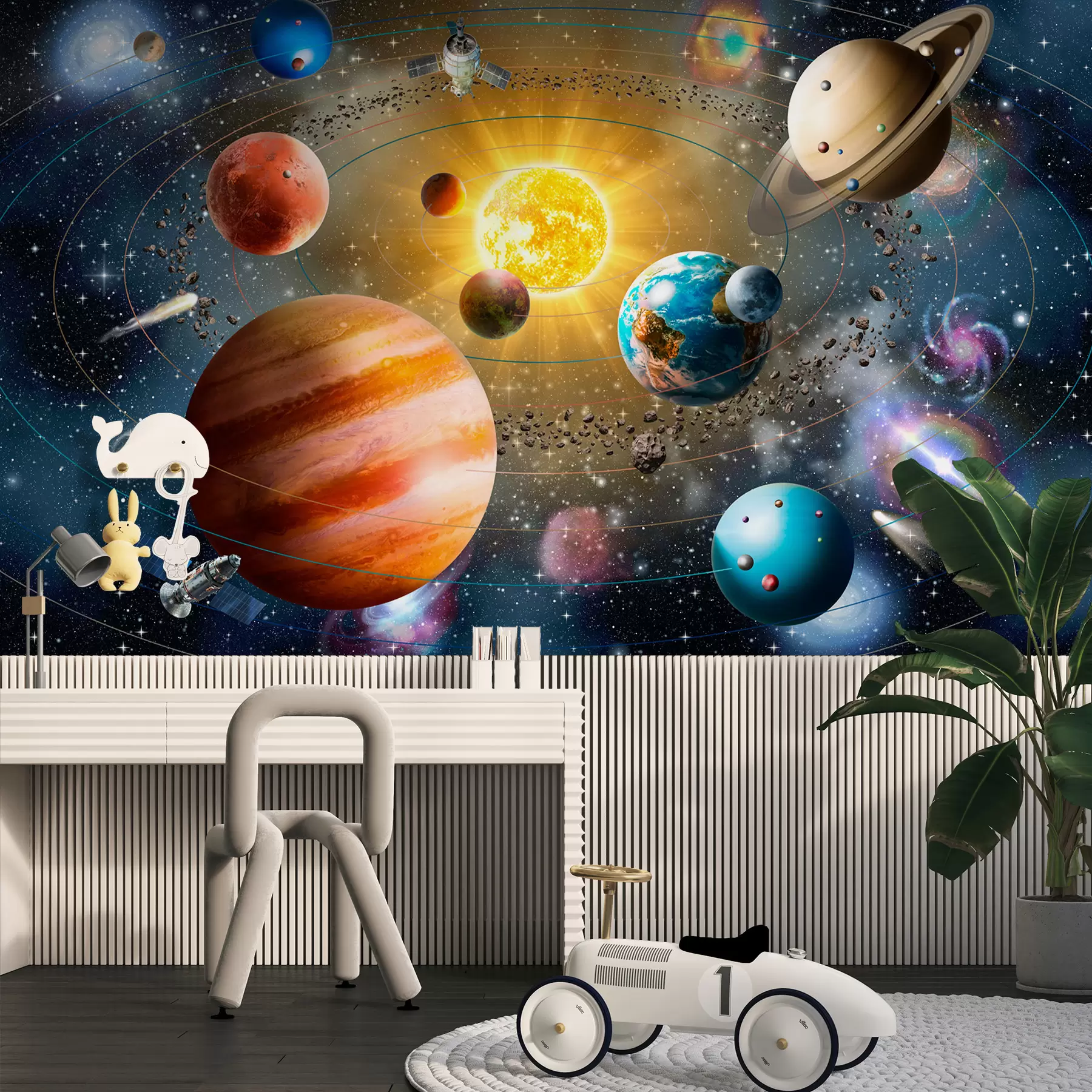 murales de pared Espacio encantador, sistema solar u97222