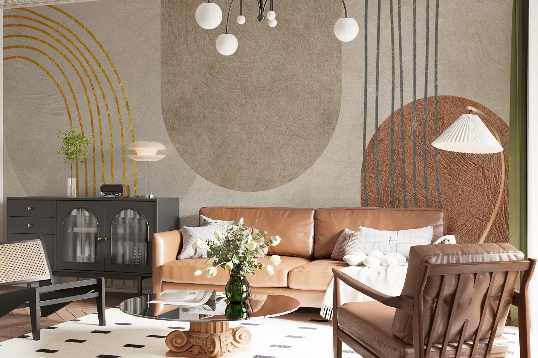 murales de pared Patrón bohemio abstracto u97255