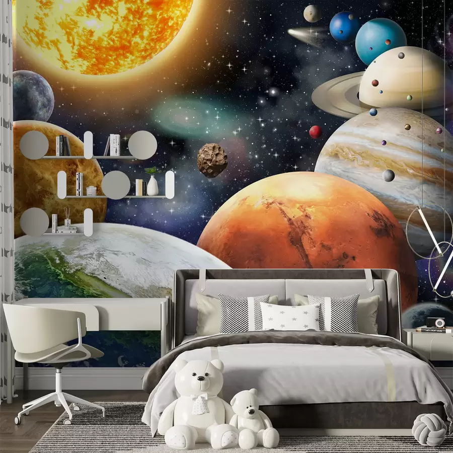 murales de pared Planetas coloridos del sistema solar u97422