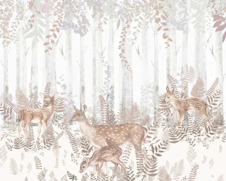 murales de pared Ciervo en el bosque u97529