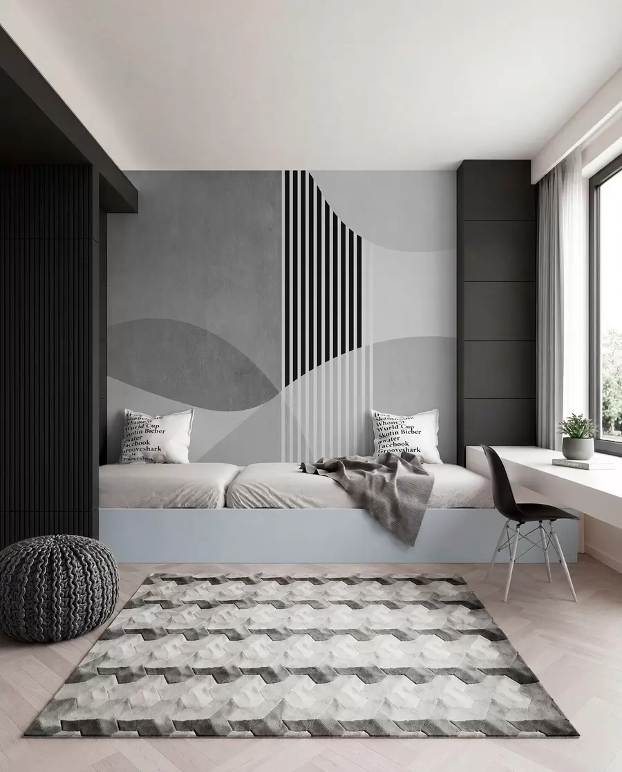 murales de pared Arcos retro en gris u74075v2