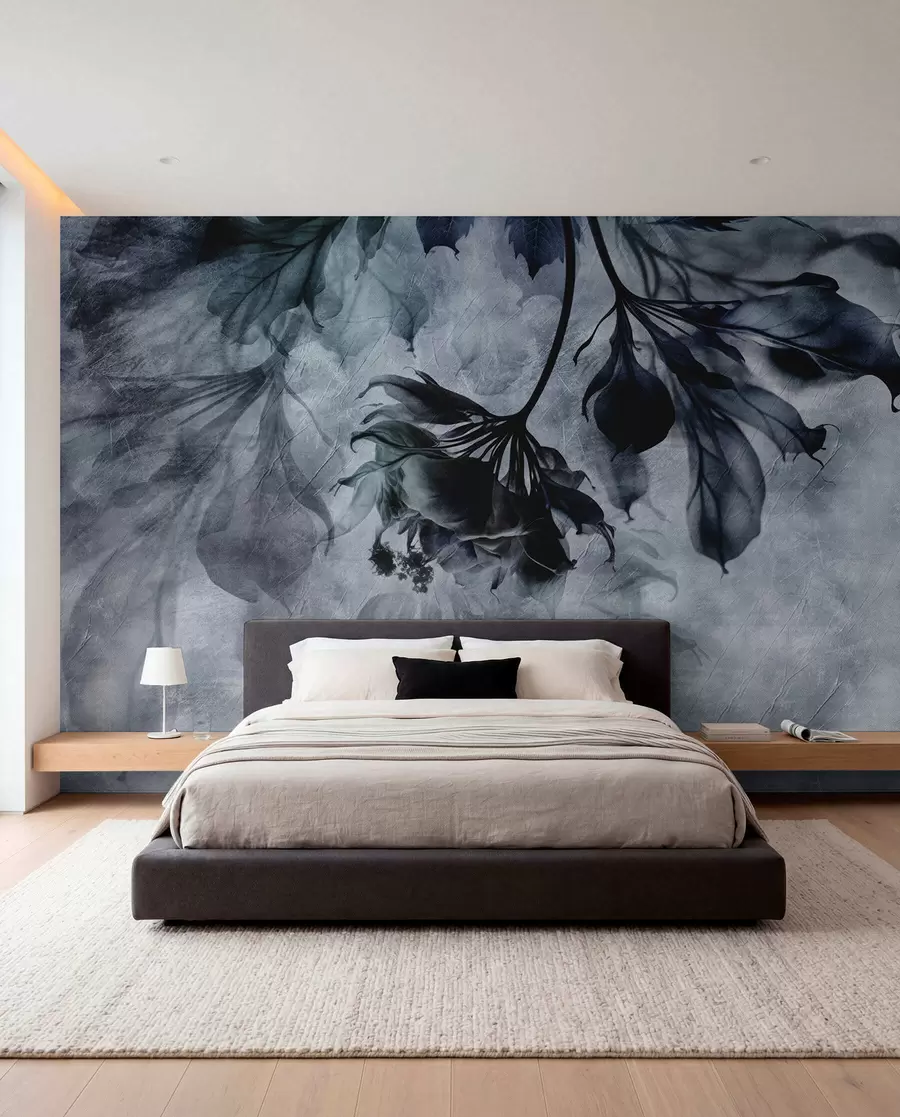 murales de pared Ramas en sombra azul u93927v1