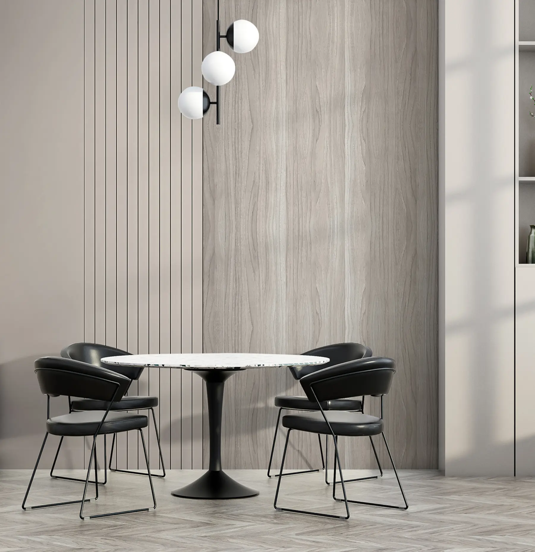 murales de pared Panel con duelas y madera u97549