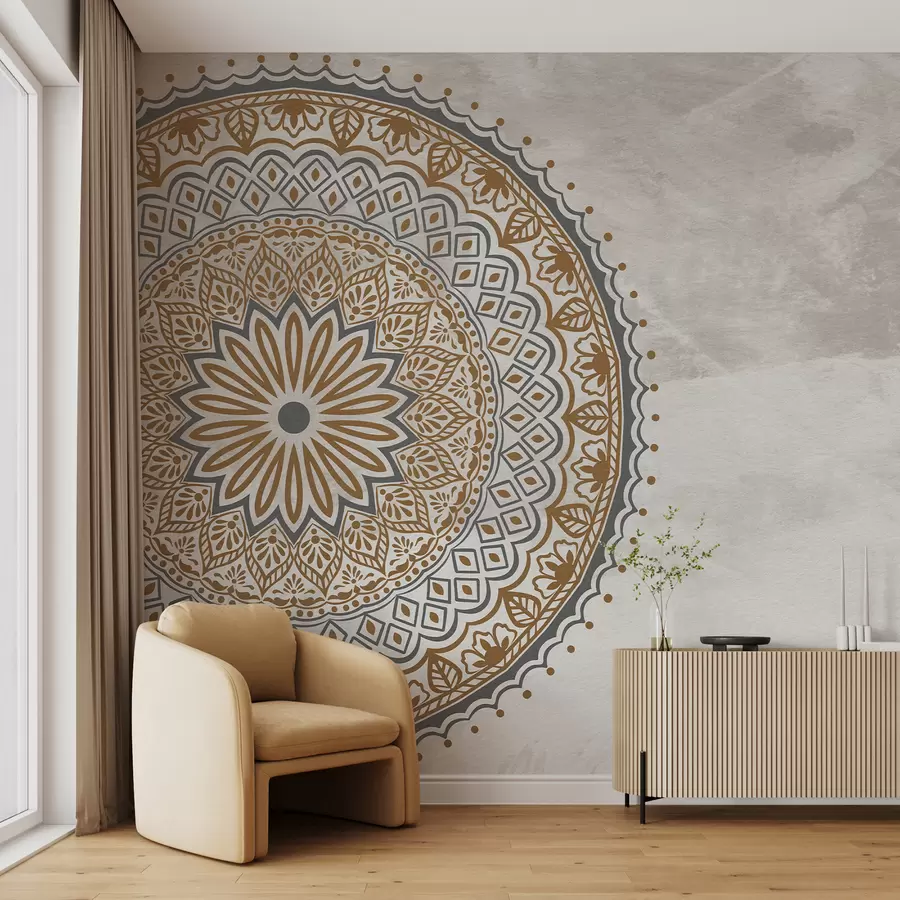 murales de pared Sinfonía otoñal del mandala u98495v1