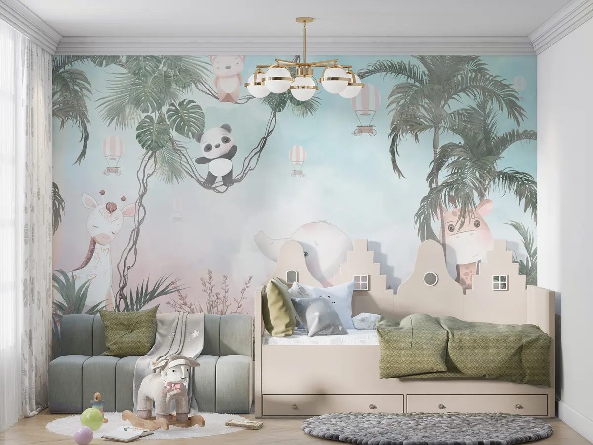 murales de pared Simpáticos animales para la habitación de los niños u98167