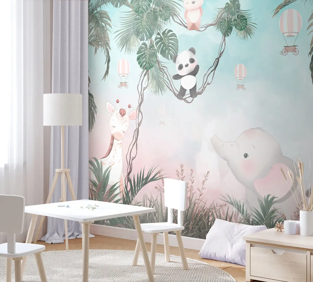 murales de pared Simpáticos animales para la habitación de los niños u98167