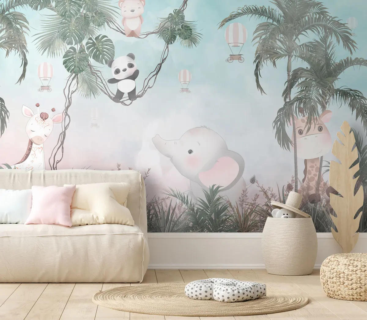 murales de pared Simpáticos animales para la habitación de los niños u98167