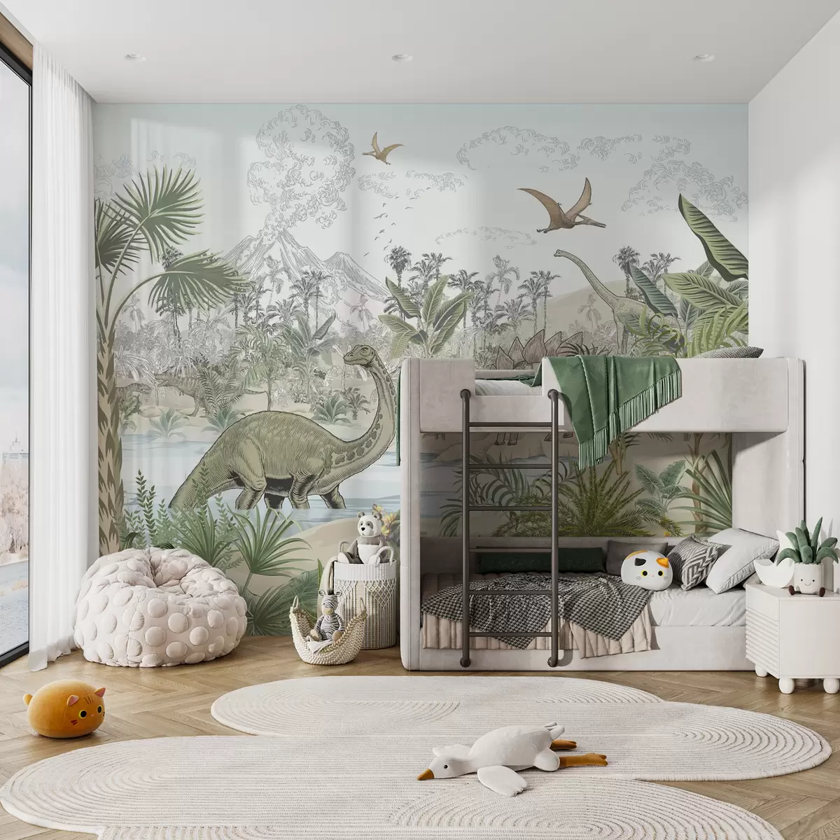 murales de pared Valle de dinosaurios u98674