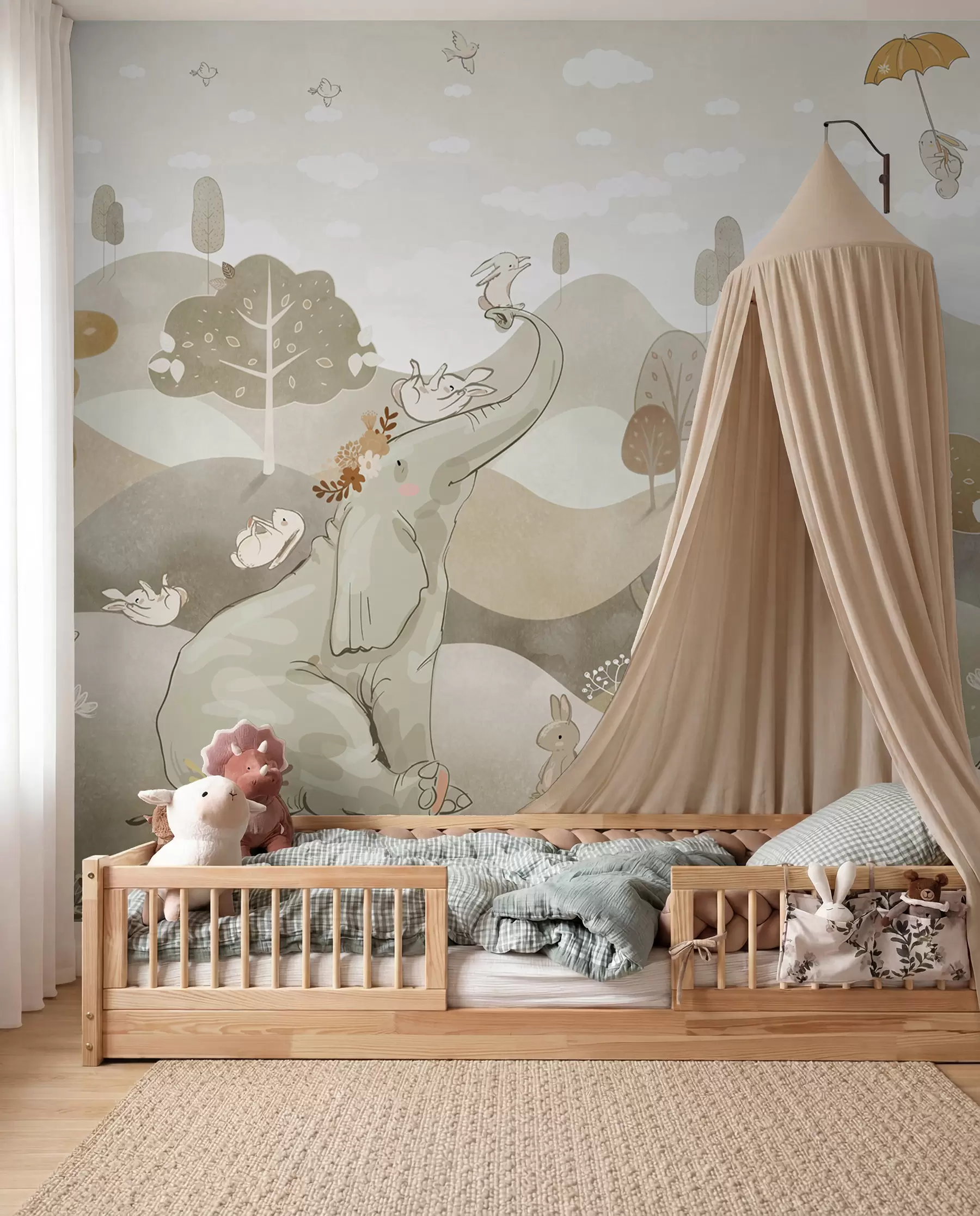 murales de pared Libro de cuentos del bosque u98695