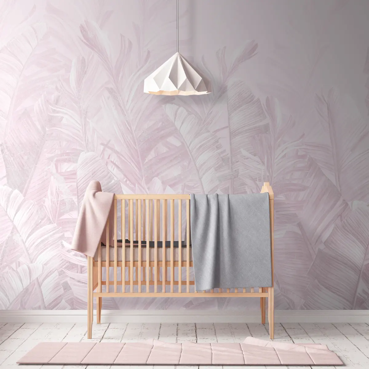 murales de pared Encaje tropical rosa u98951v1