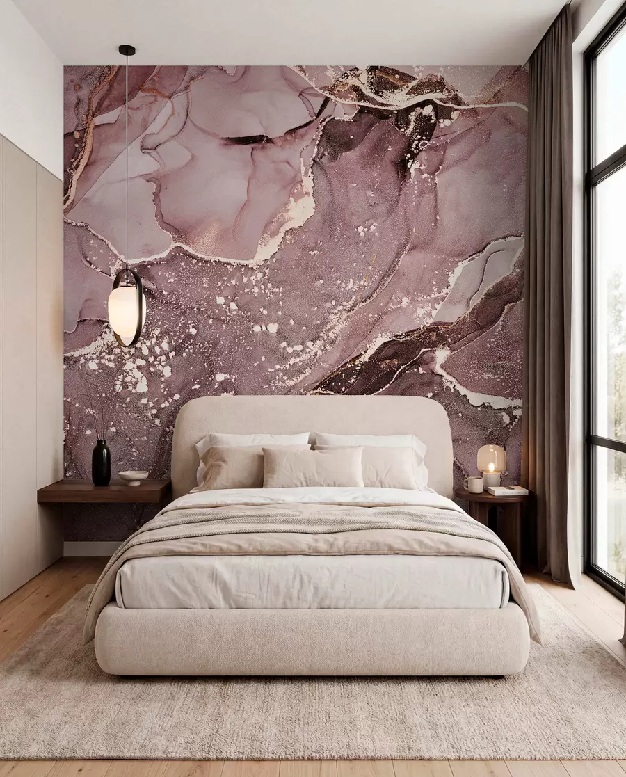 murales de pared Mármol rosa y ámbar u93578v1