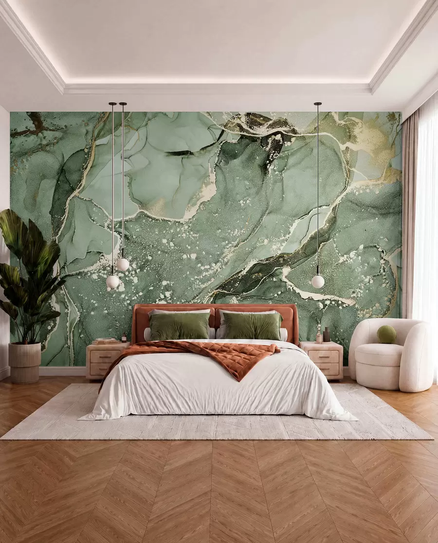 murales de pared Mármol verde u93578v2