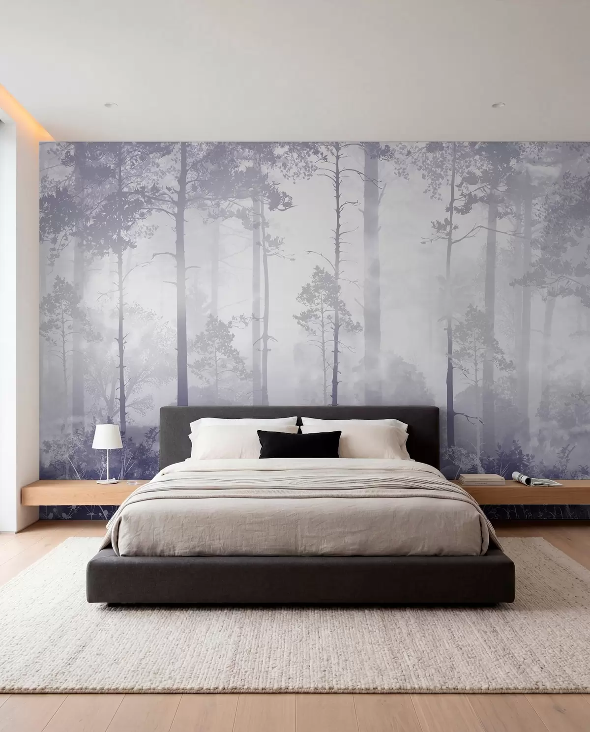 murales de pared Velo de bosque lila u94439v4