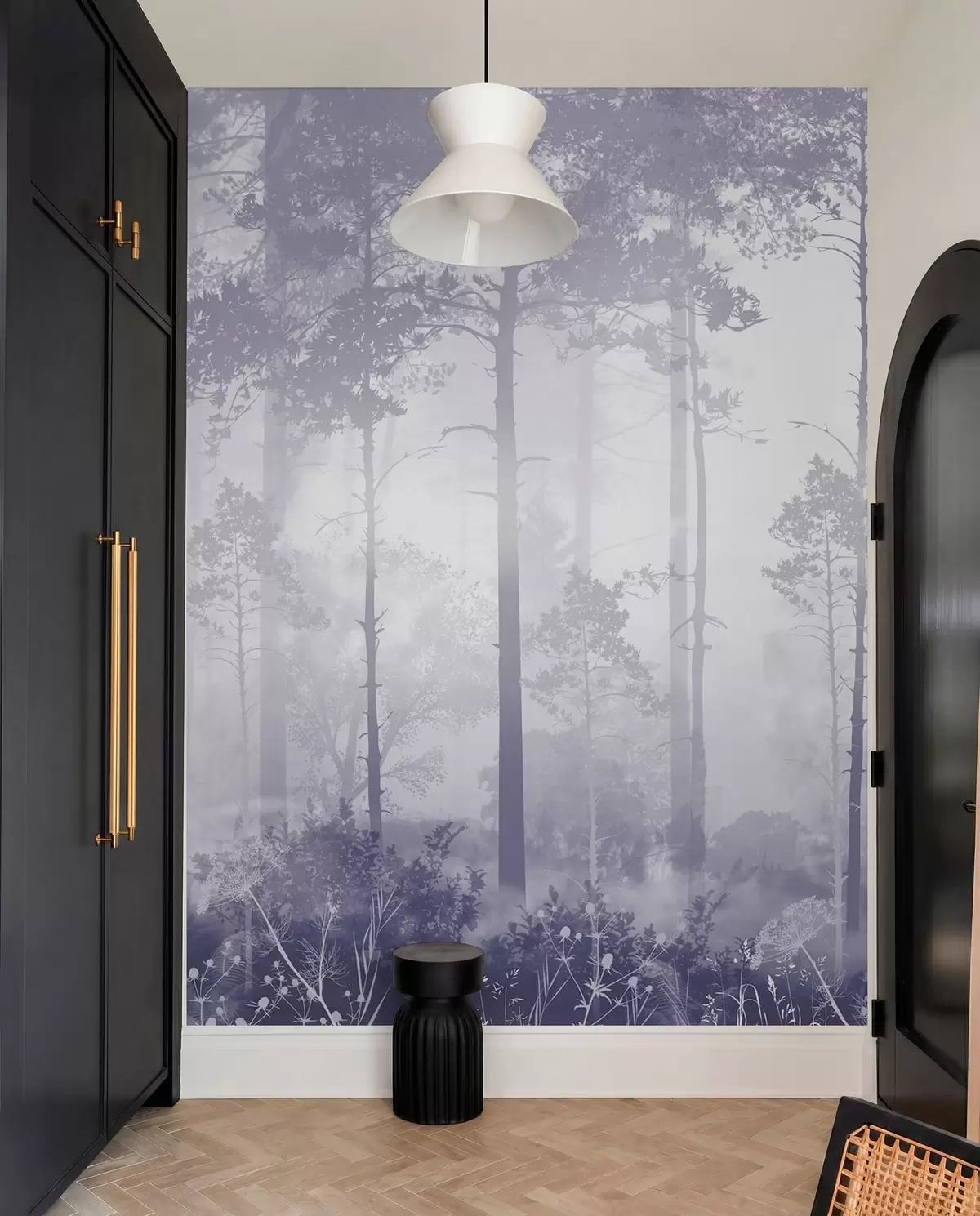 murales de pared Velo de bosque lila u94439v4