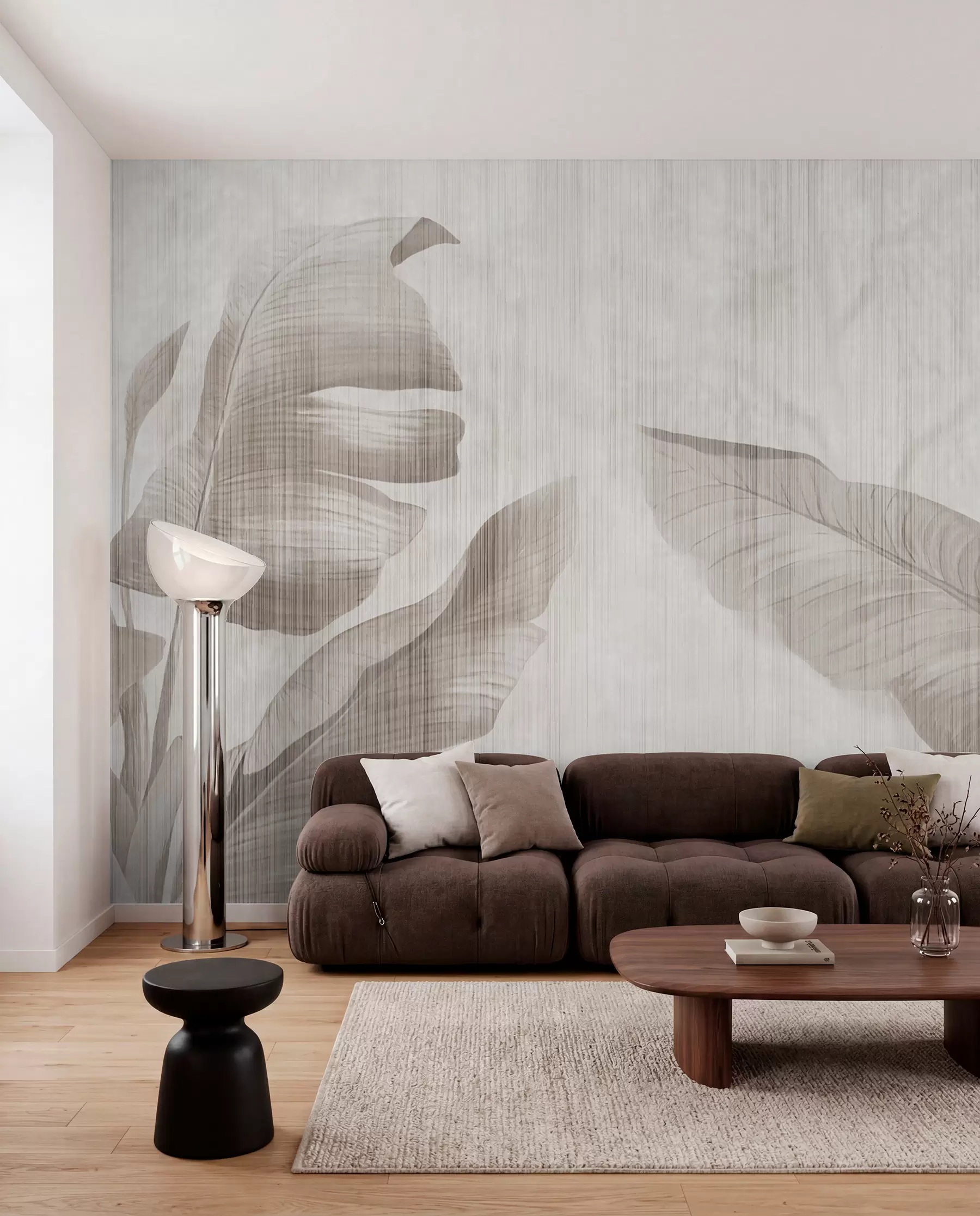 murales de pared Sombras de hojas de banano I u00299d1