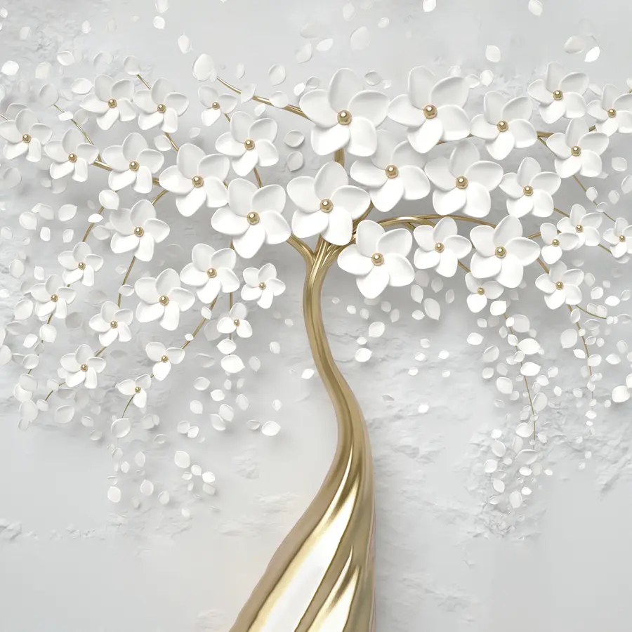murales de pared Un árbol con flores pequeñas u37065d1