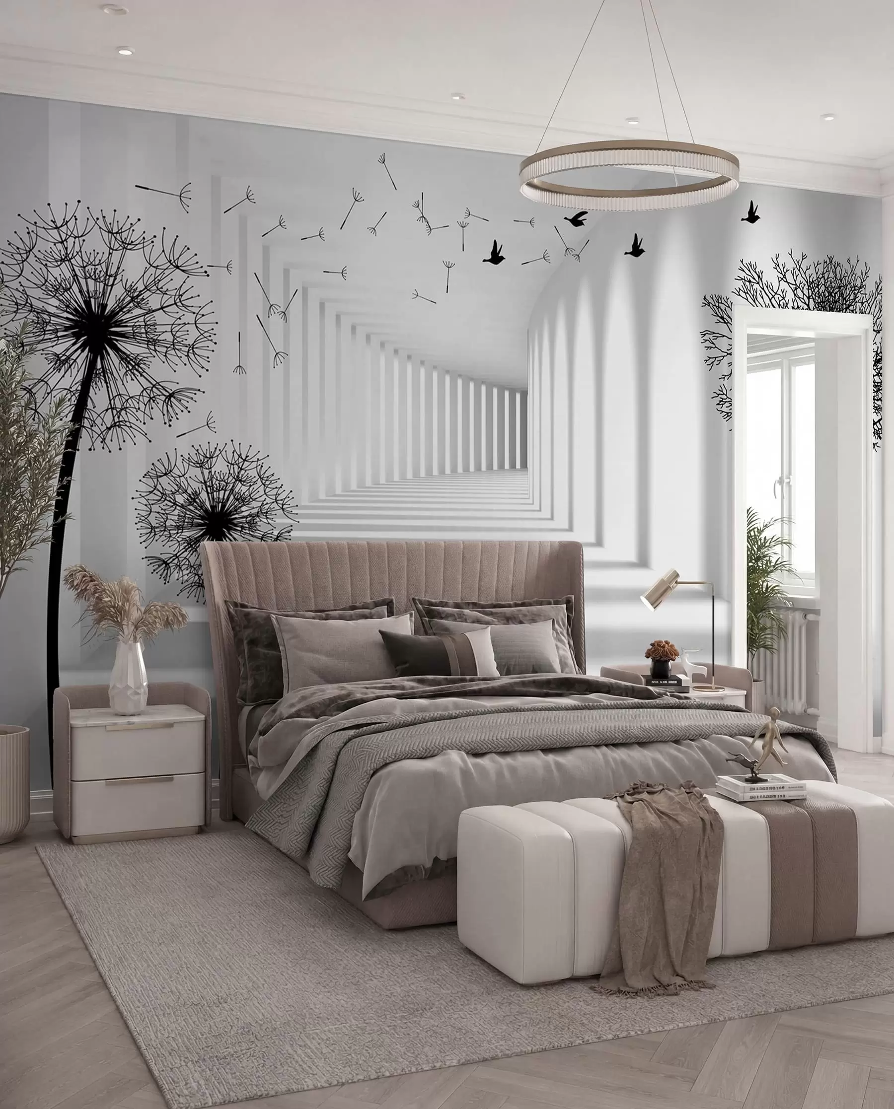murales de pared Profundidad y luz u37803d2
