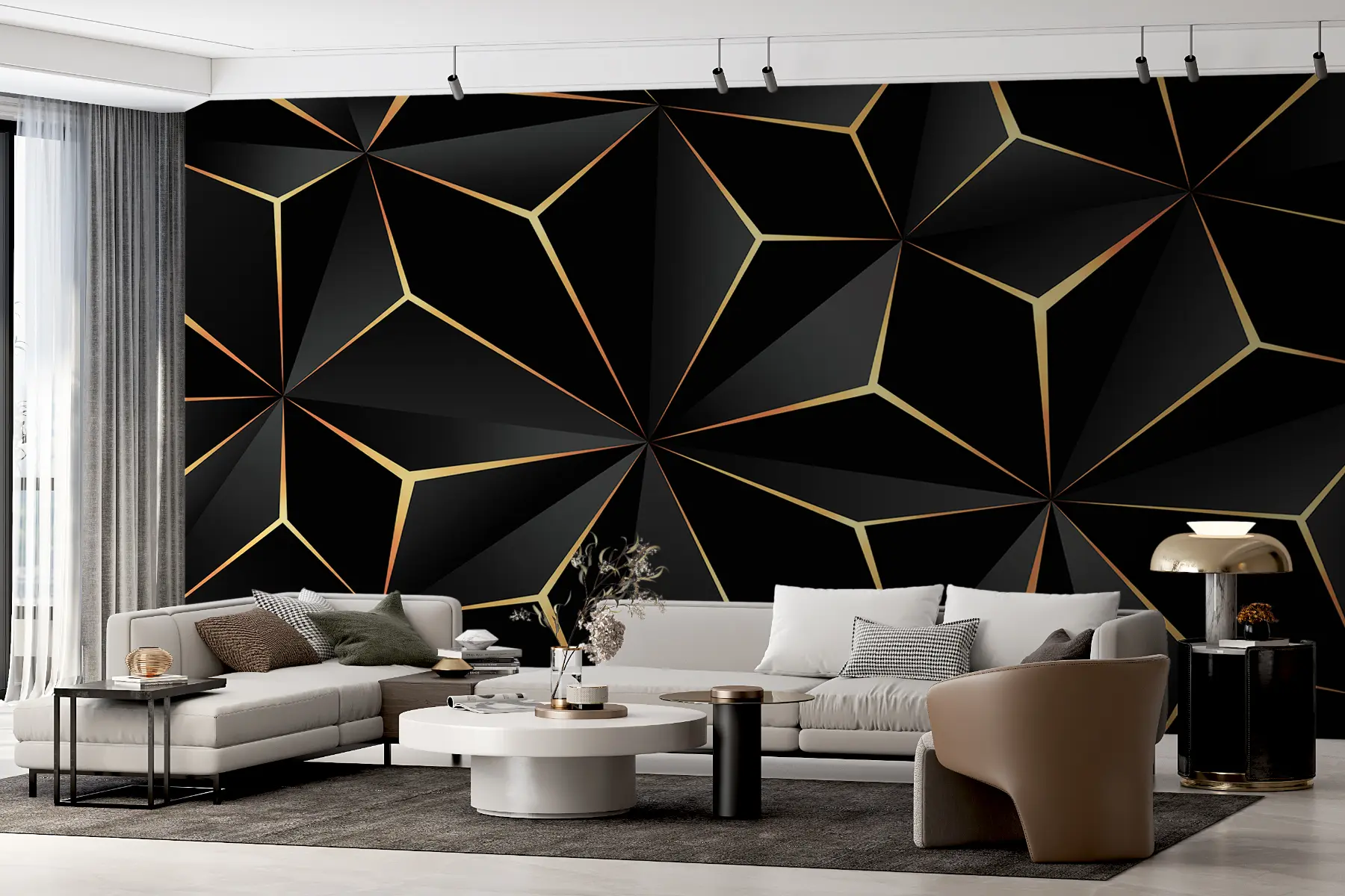 murales de pared Triángulo negro u72104d2