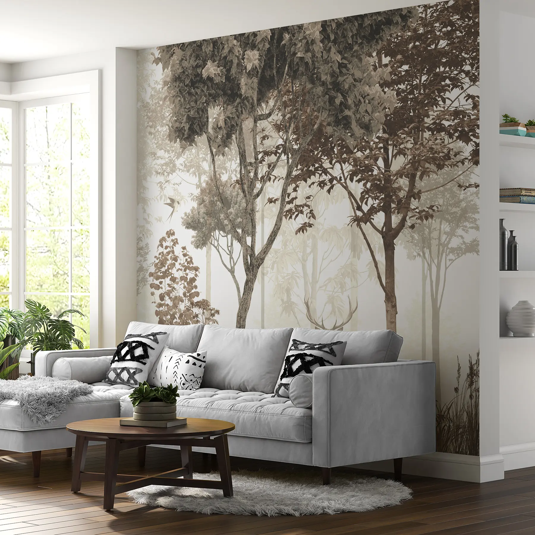 murales de pared Bosque mágico u72134d1