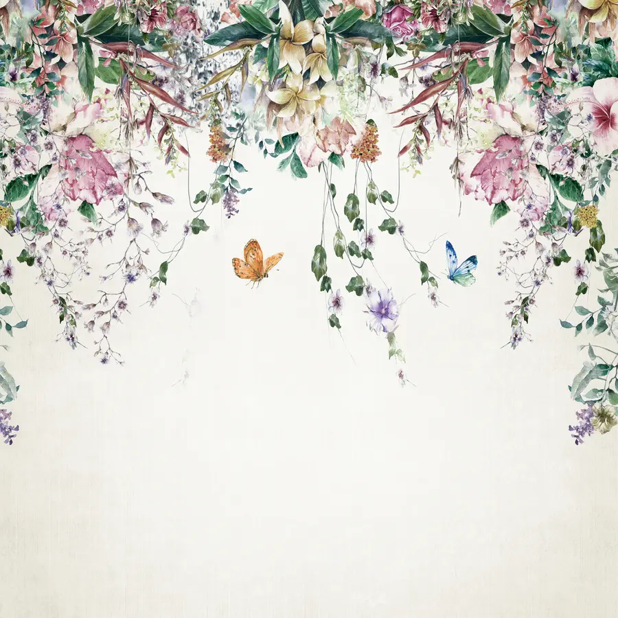 murales de pared Guirnalda de flores u30601d1